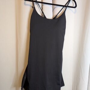 Halara Women's Black Cloudful Crisscross Back Play It My Way Active Dress